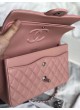 CHANEL CLASSIC DOUBLE FLAP BAG  25 PINK